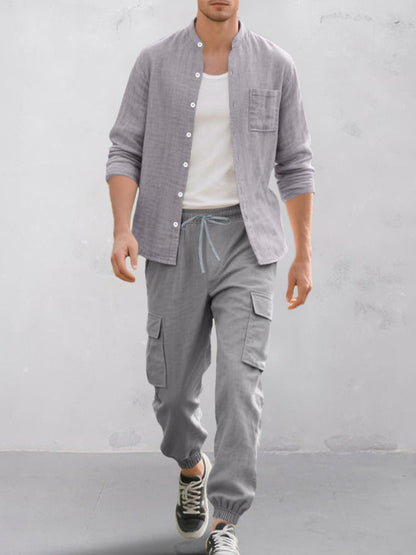 Ensemble de Chemise en Coton Premium et Pantalon