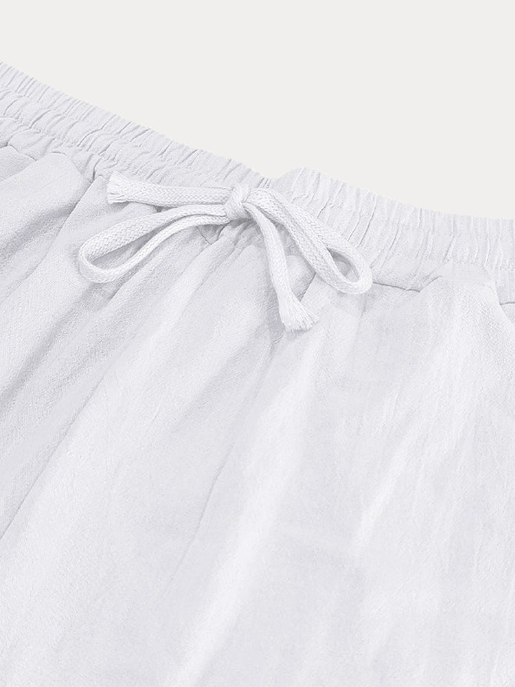 Ensemble de vacances 2 pièces en coton à coupe décontractée