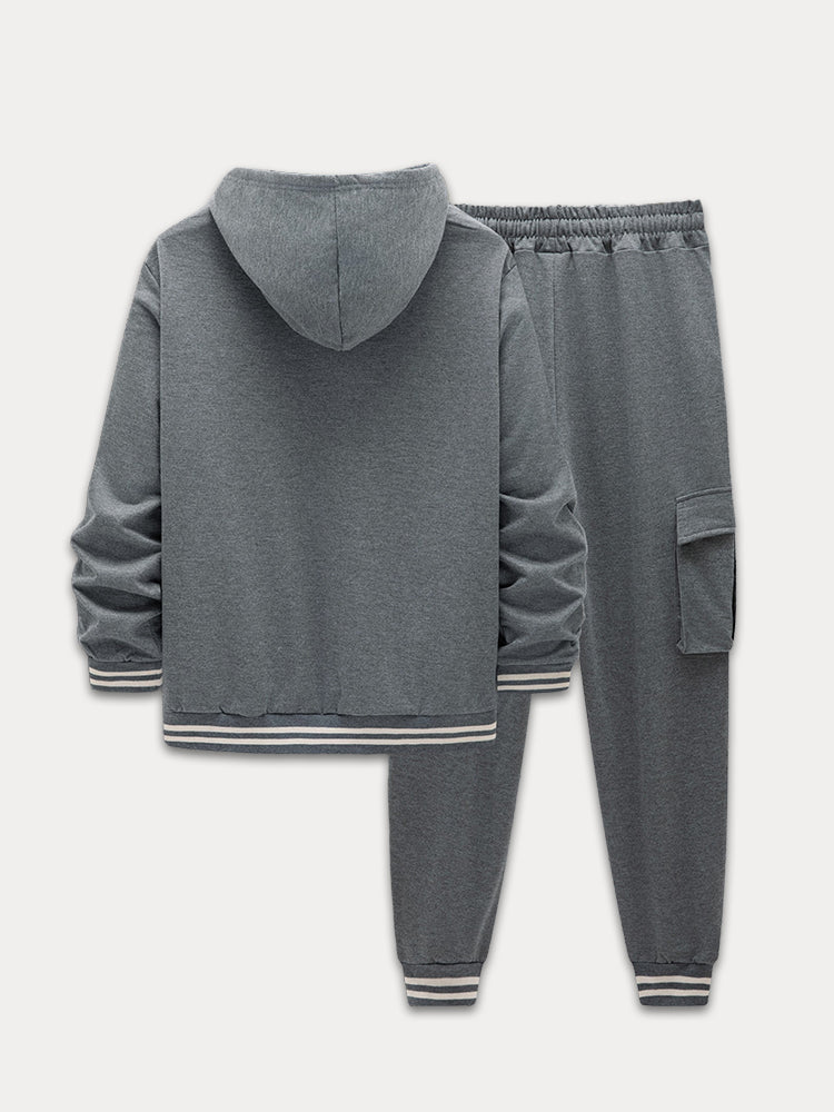 Ensemble Pantalon Veste à Capuche Sportif