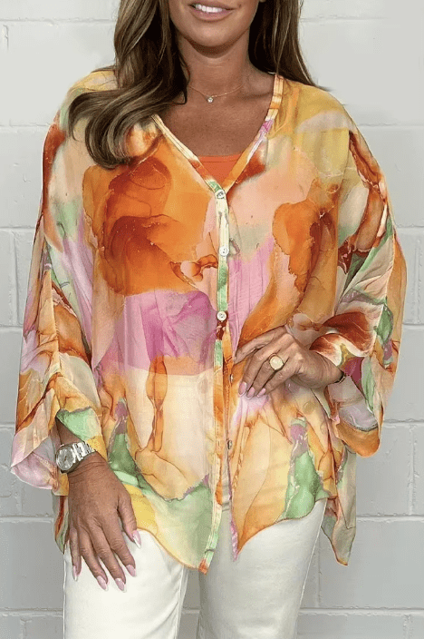 Kiara | Haut en Chiffon Élégant