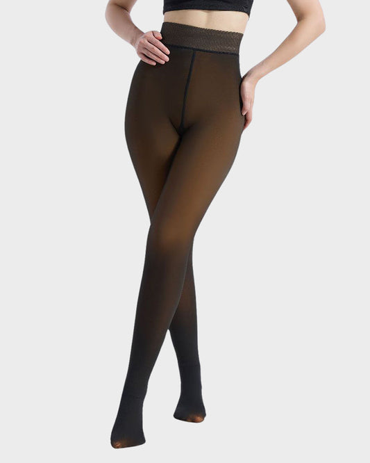 Armonie - Collants semi-transparents doublés polaire