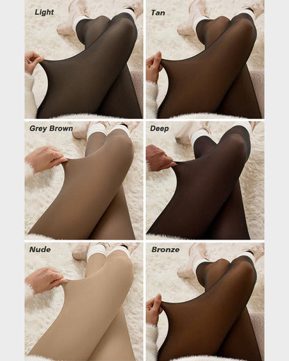 Armonie - Collants semi-transparents doublés polaire