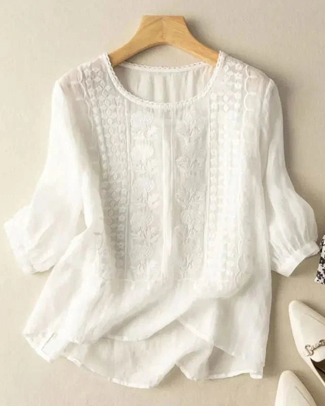 Cristine | Blouse en Coton Délicat