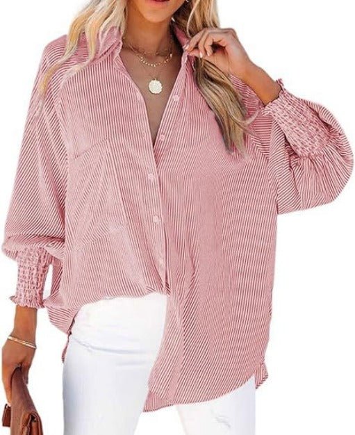 Jillian | Chemise Rayée Élegante