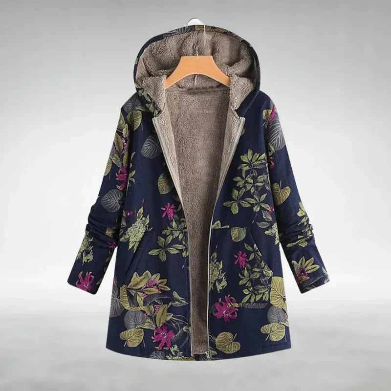 Panida – Veste en Fleece Élégante avec Motif Floral