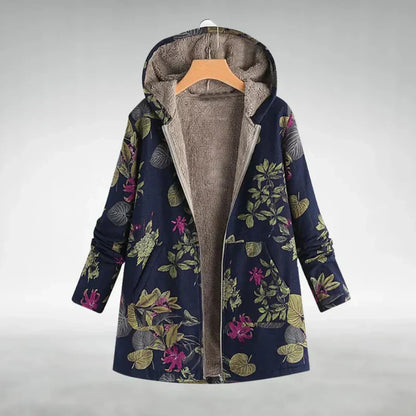 Panida – Veste en Fleece Élégante avec Motif Floral