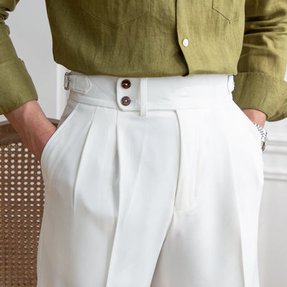 Bermudas Plissés à Double Bouton Ralph