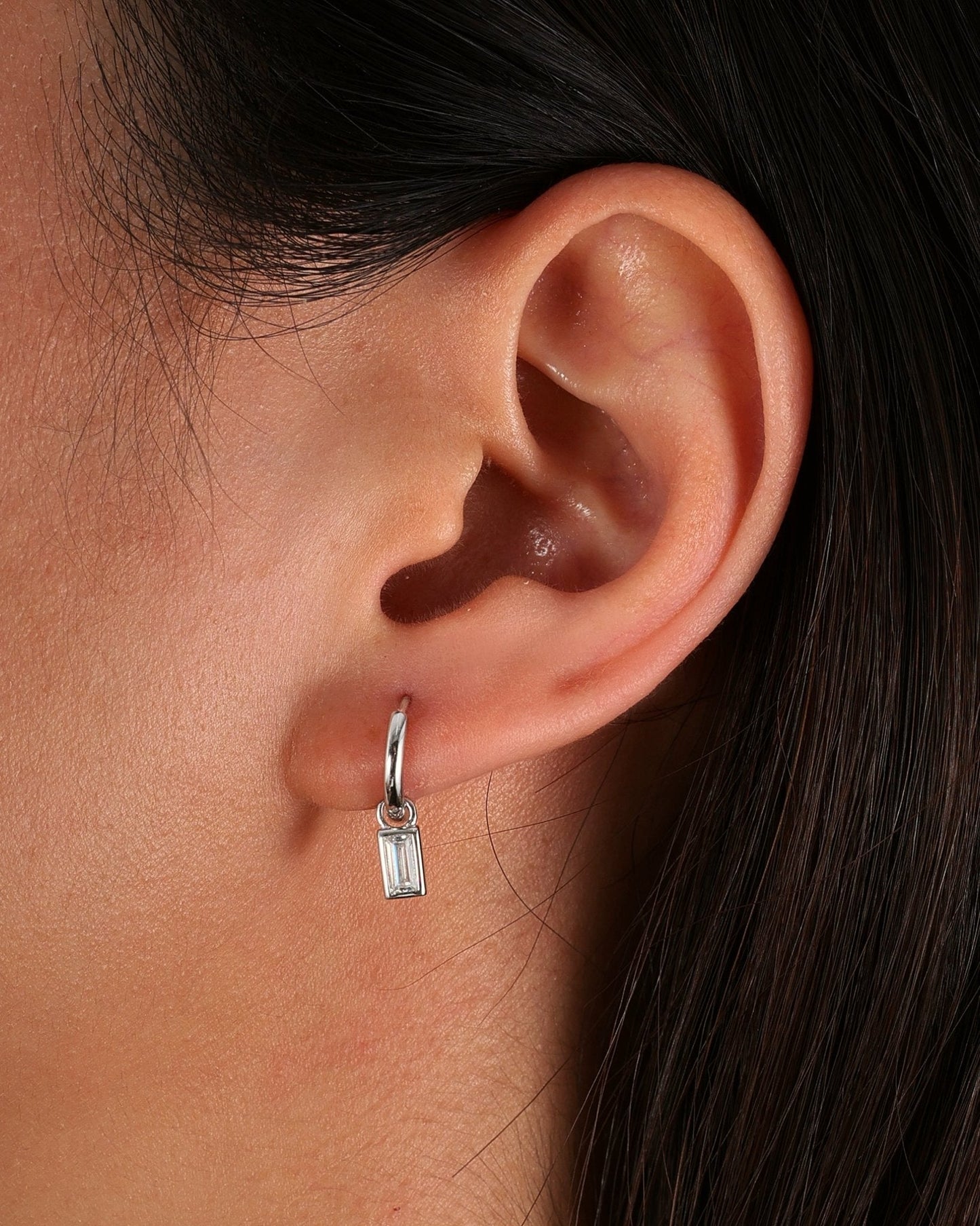 BOUCLES D'OREILLES BAGUETTES.