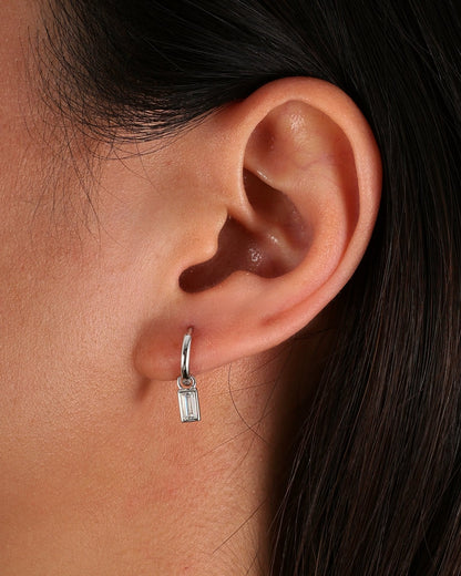 BOUCLES D'OREILLES BAGUETTES.