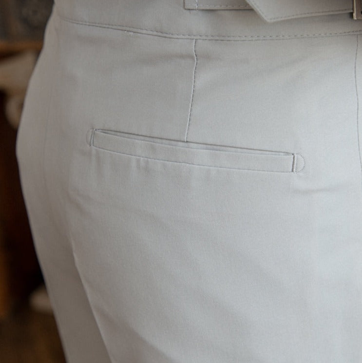 Pantalon droit plissé Gurkha Capri