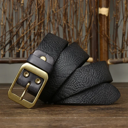 Ceinture en cuir de vache artisanale faite à la main