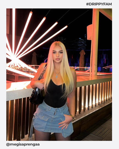 PENDENTIF CROIX BLEUE.