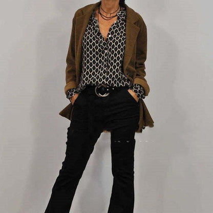 Antonia | Chemisier Long à Motifs Élégants