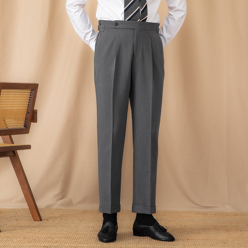 Pantalon droit à plis simples Perugia Ufficio