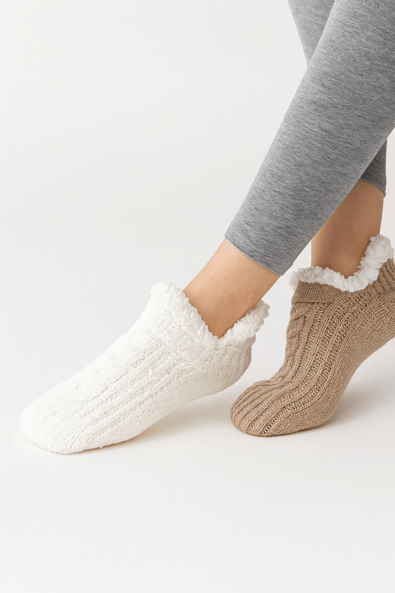Chaussettes thermiques antidérapantes