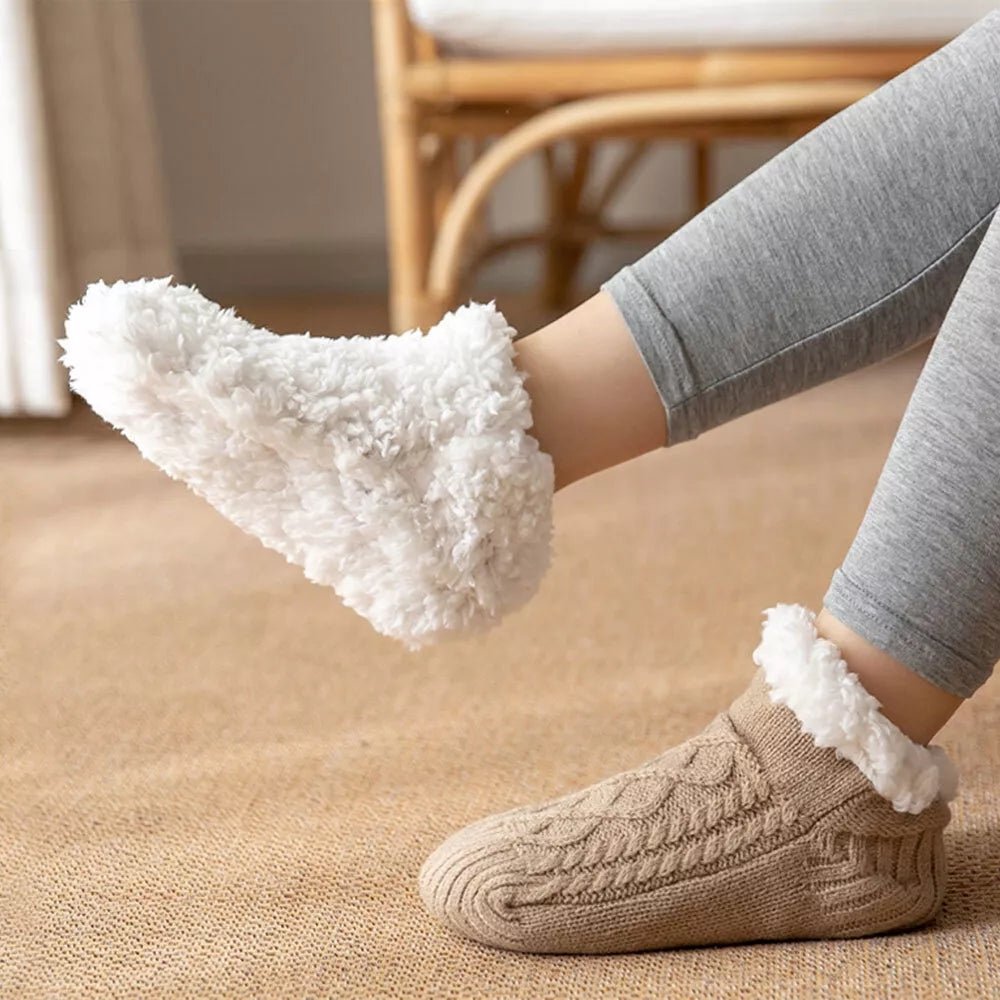 Chaussettes thermiques antidérapantes