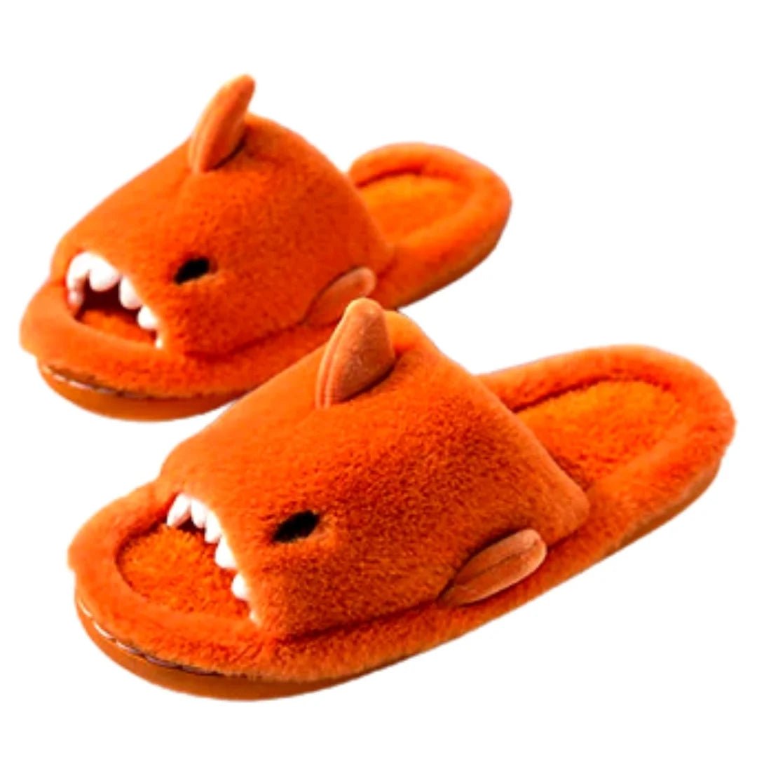 Chaussons en peluche pour requins