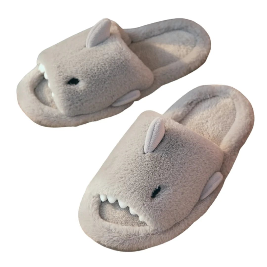 Chaussons en peluche pour requins