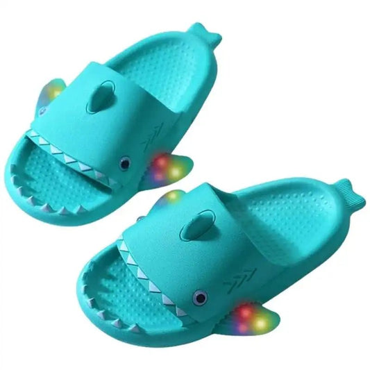 Chaussons requin lumineux pour enfants