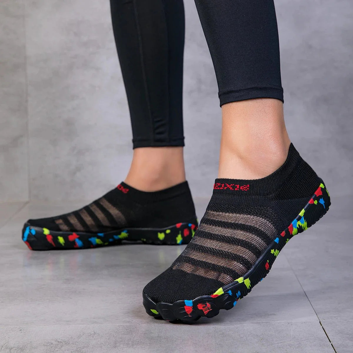 Chaussures Aqua Unisexe Noires à Séchage Rapide pour la Plage et le Sport