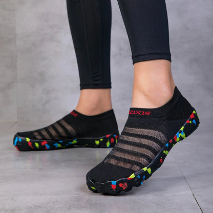 Chaussures Aqua Unisexe Noires à Séchage Rapide pour la Plage et le Sport