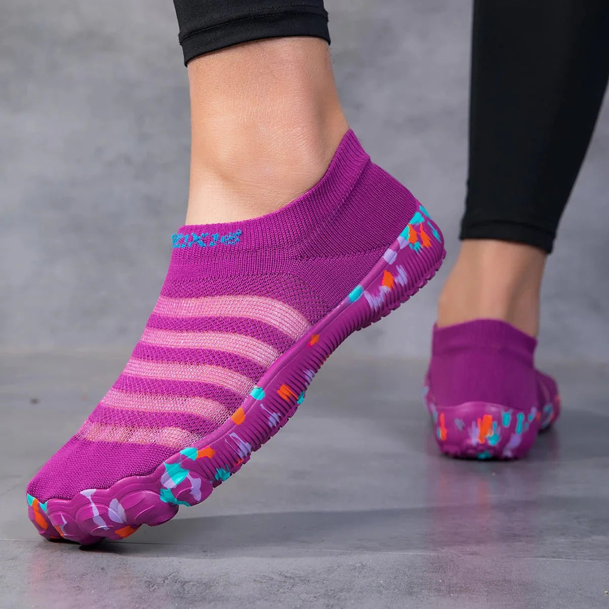 Chaussures Aqua Unisexe Noires à Séchage Rapide pour la Plage et le Sport