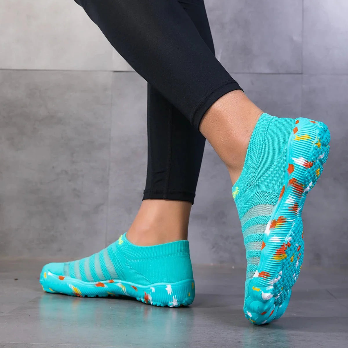 Chaussures Aqua Unisexe Noires à Séchage Rapide pour la Plage et le Sport