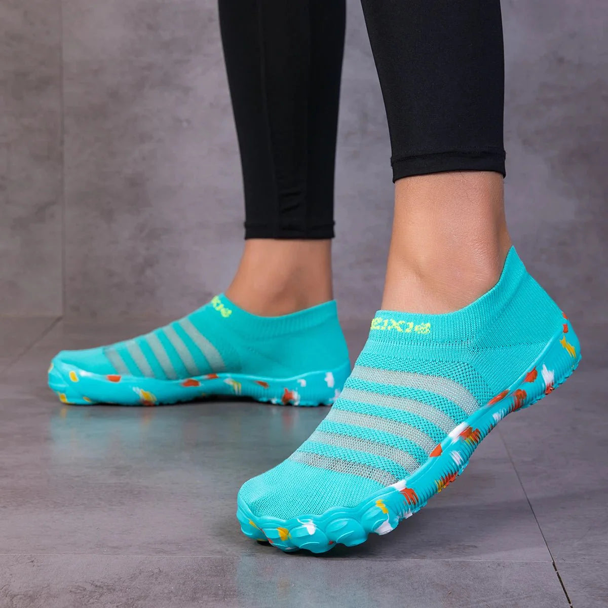 Chaussures Aqua Unisexe Noires à Séchage Rapide pour la Plage et le Sport