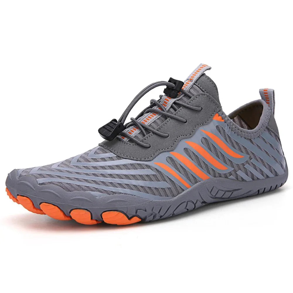 Chaussures aquatiques unisexes gris séchage rapide plage