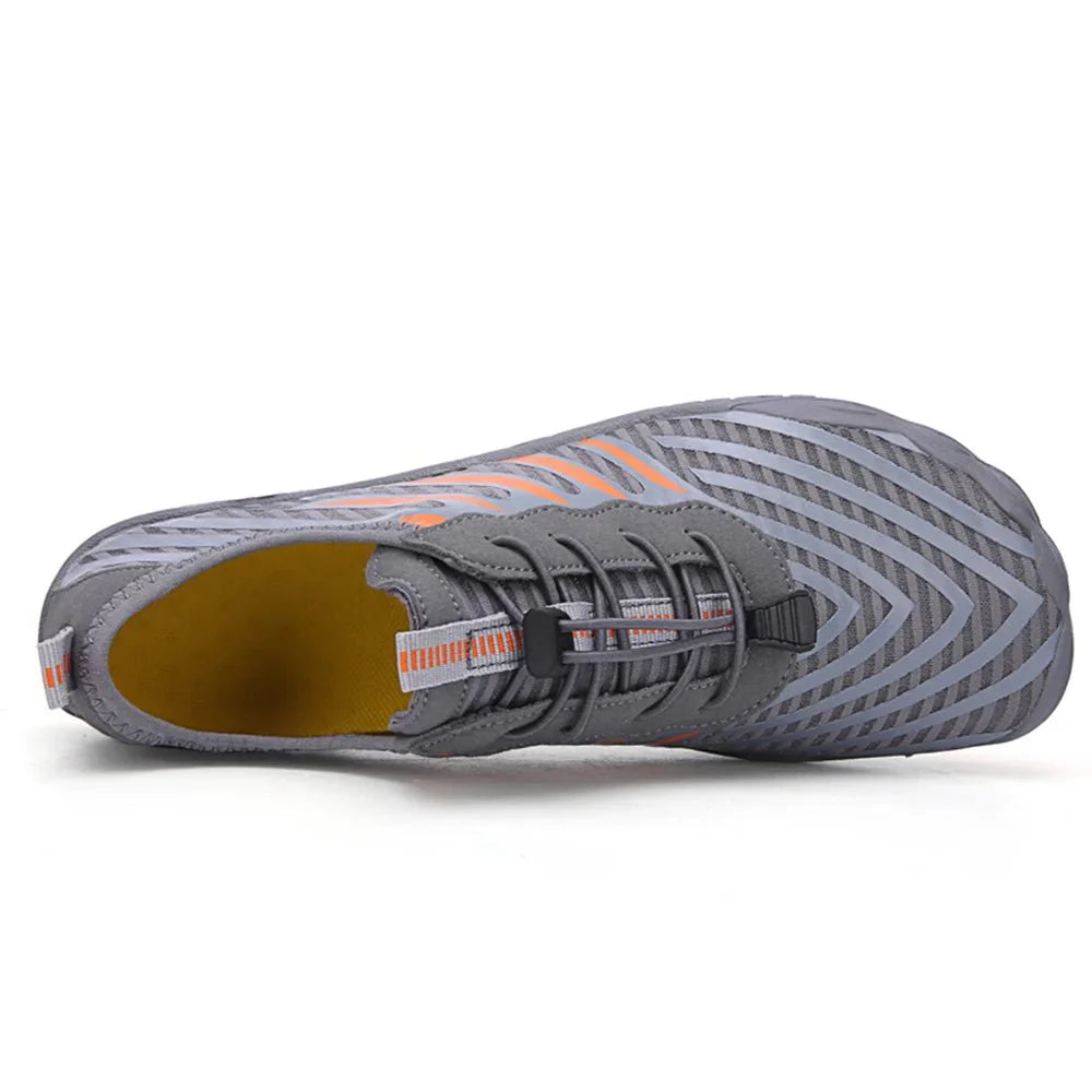 Chaussures aquatiques unisexes gris séchage rapide plage