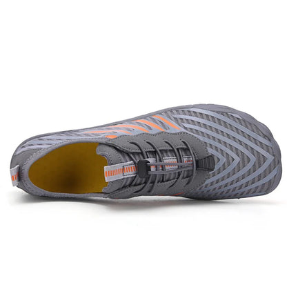 Chaussures aquatiques unisexes gris séchage rapide plage