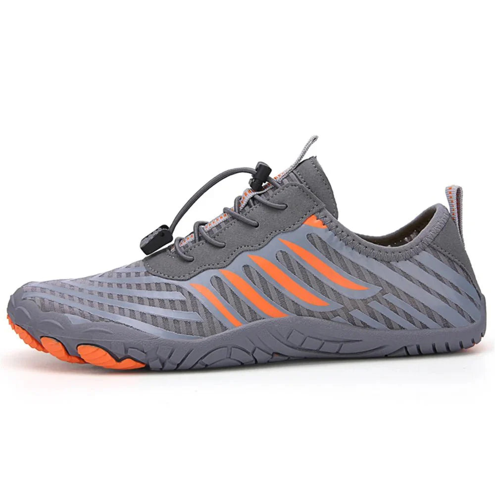 Chaussures aquatiques unisexes gris séchage rapide plage