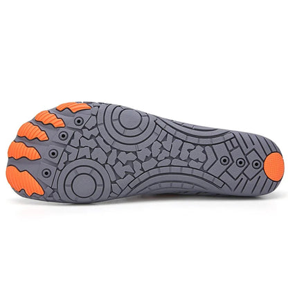 Chaussures aquatiques unisexes gris séchage rapide plage