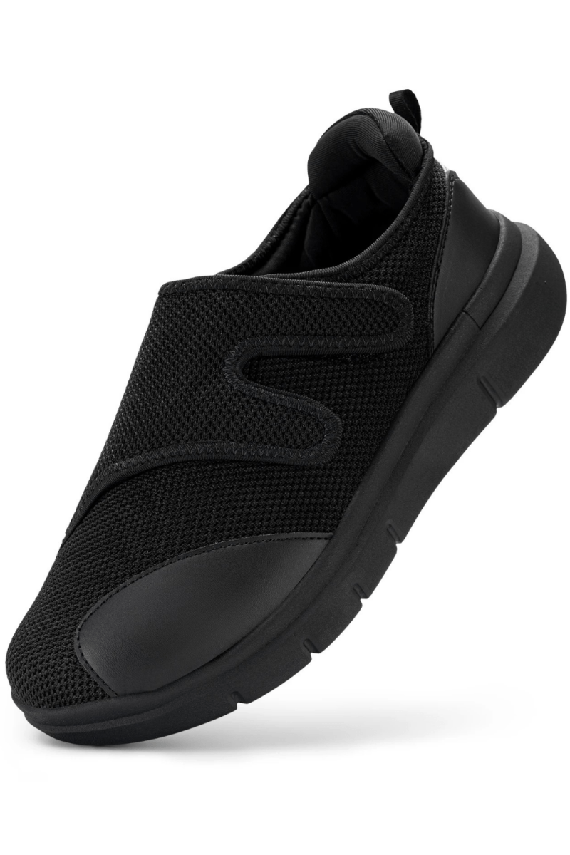 Chaussures homme noires respirantes été décontractées à scratch