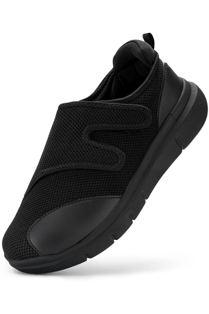 Chaussures homme noires respirantes été décontractées à scratch