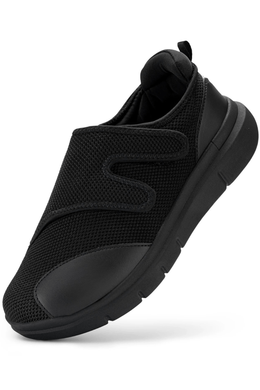 Chaussures homme noires respirantes été décontractées à scratch