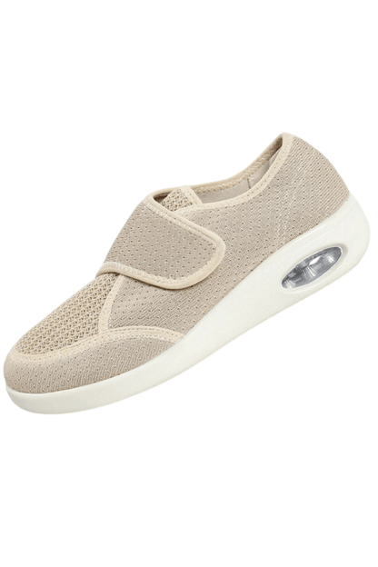 Chaussures unisexes beige légères respirantes été à scratch