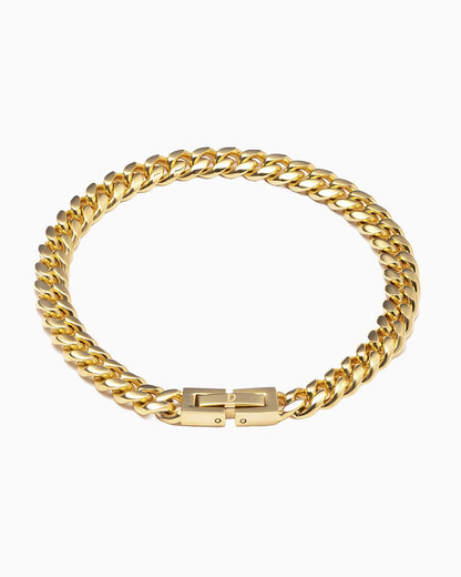 BRACELET CUBANA PROPRE - 6MM OR