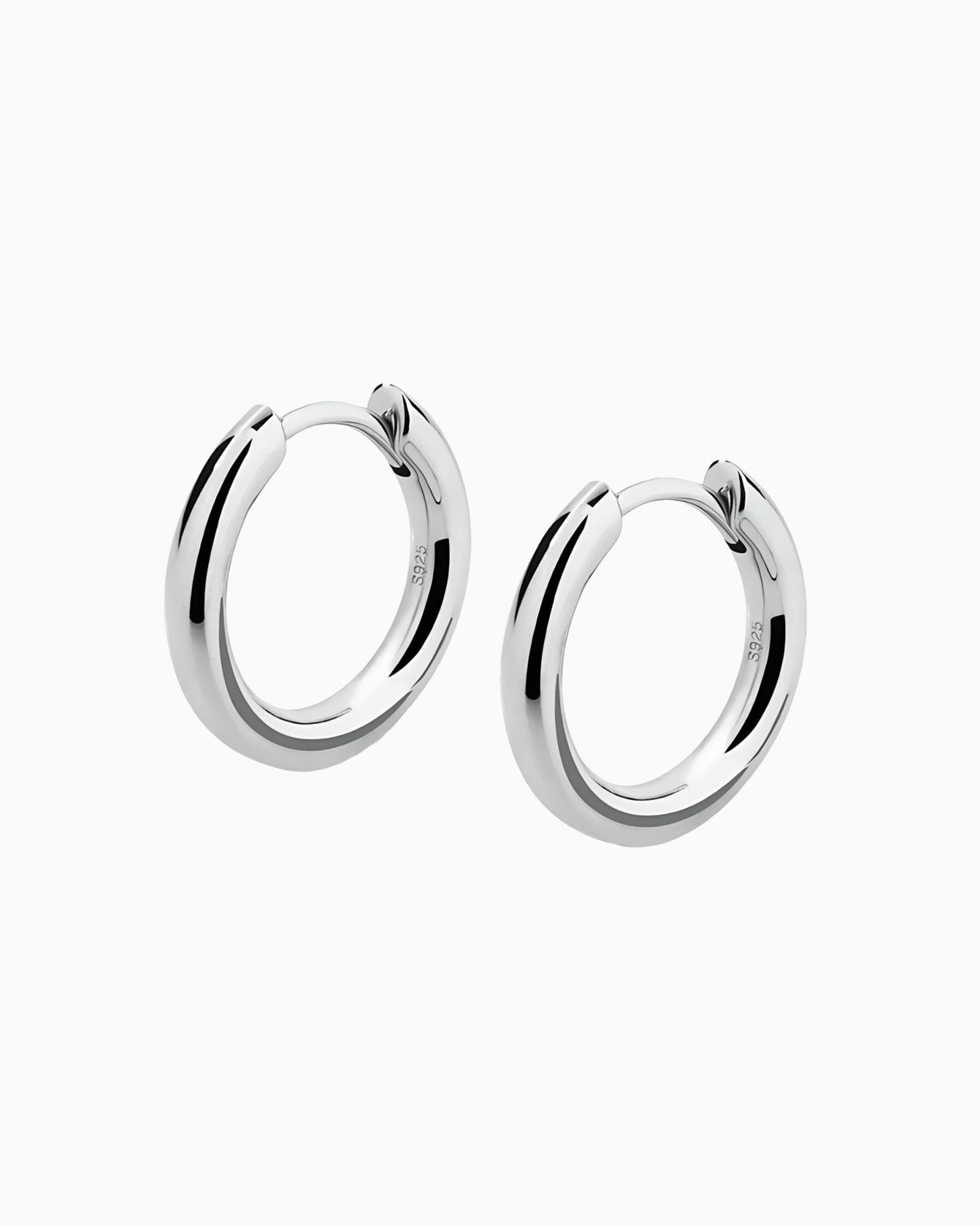 BOUCLES D'OREILLES EN HOOPS PROPRES - 12MM