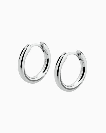 BOUCLES D'OREILLES EN HOOPS PROPRES - 12MM