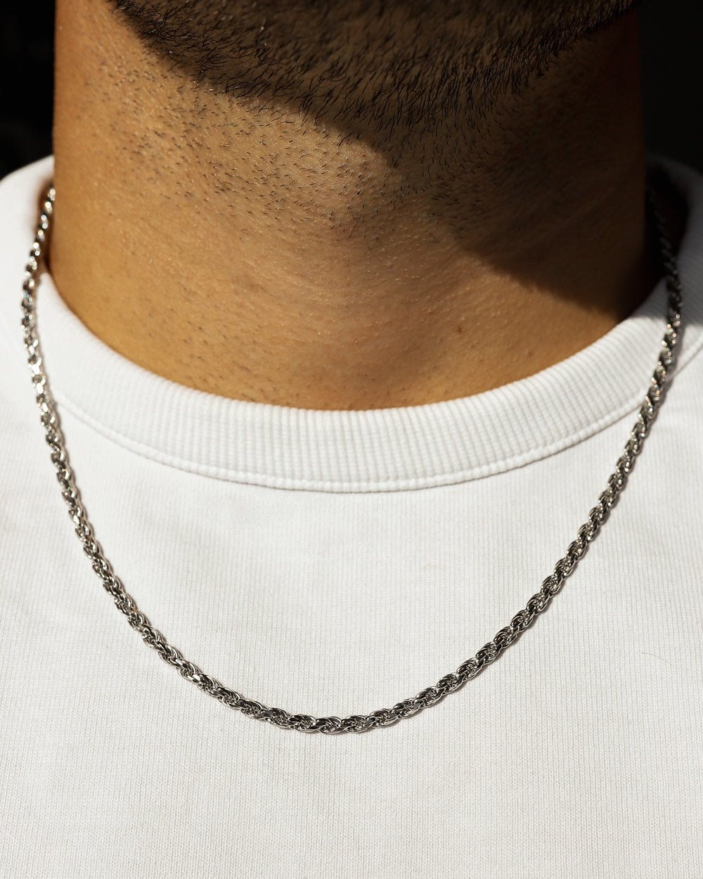 CHAÎNE EN CORDON PROPRE 925. - 3MM