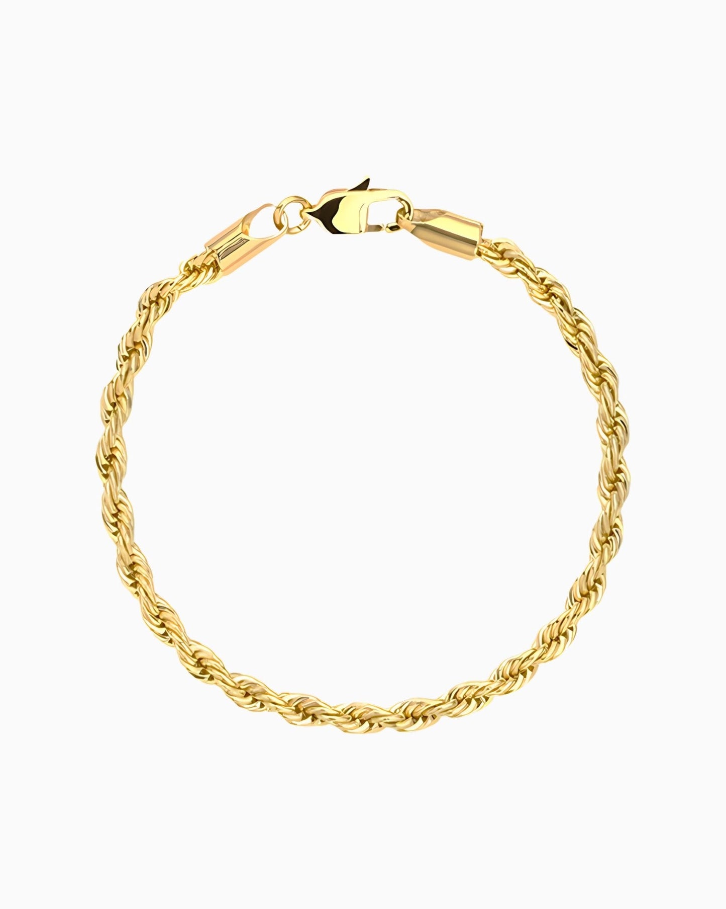 BRACELET EN CORDON PROPRE. - 3MM OR