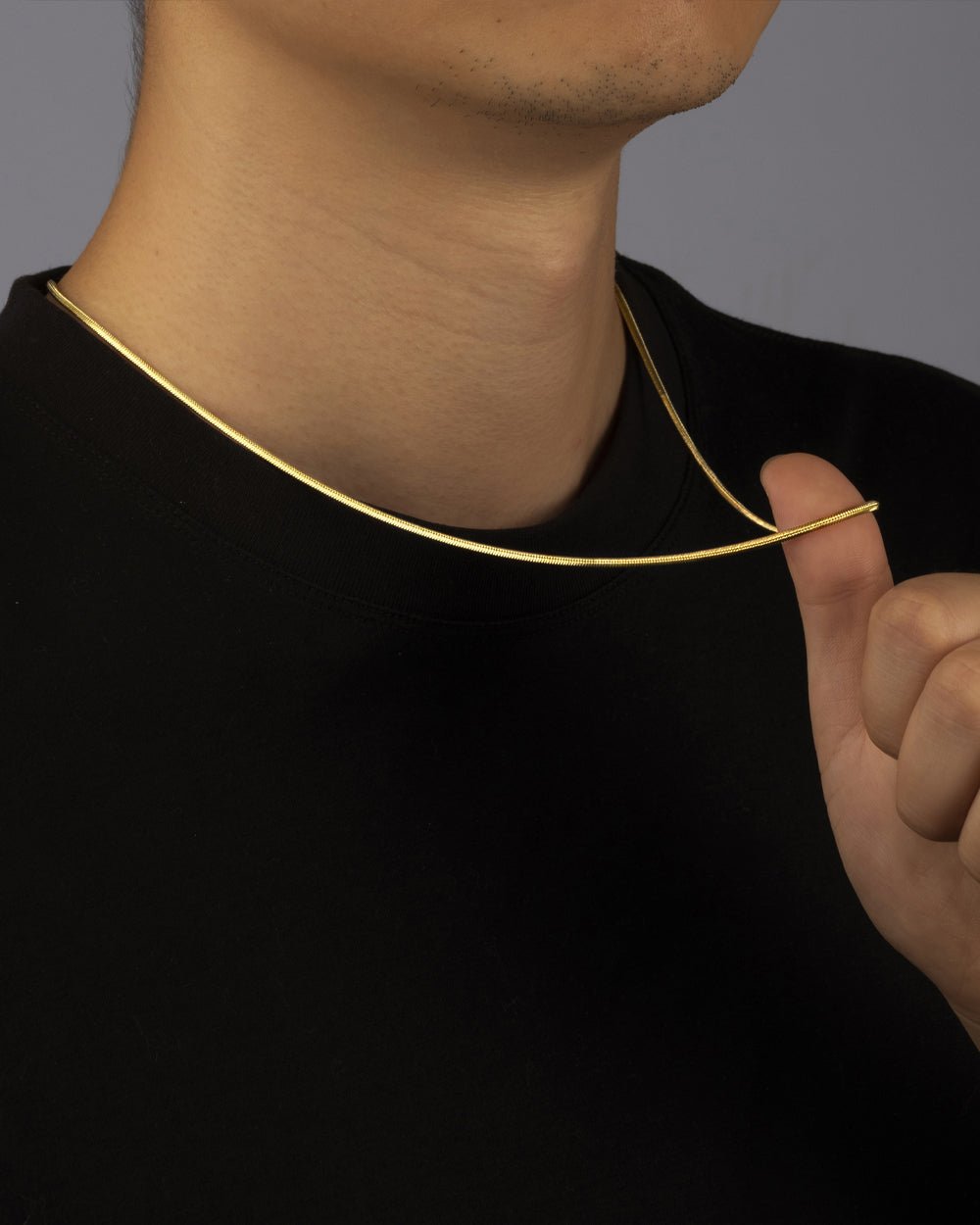 CHAÎNE SNAKE PROPRE. - 2MM OR