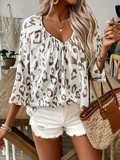 Anastasia | Blouse Léopard Chic