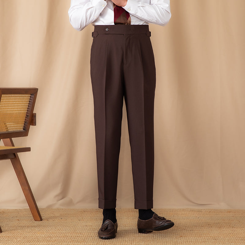 Pantalon droit à plis simples Perugia Ufficio