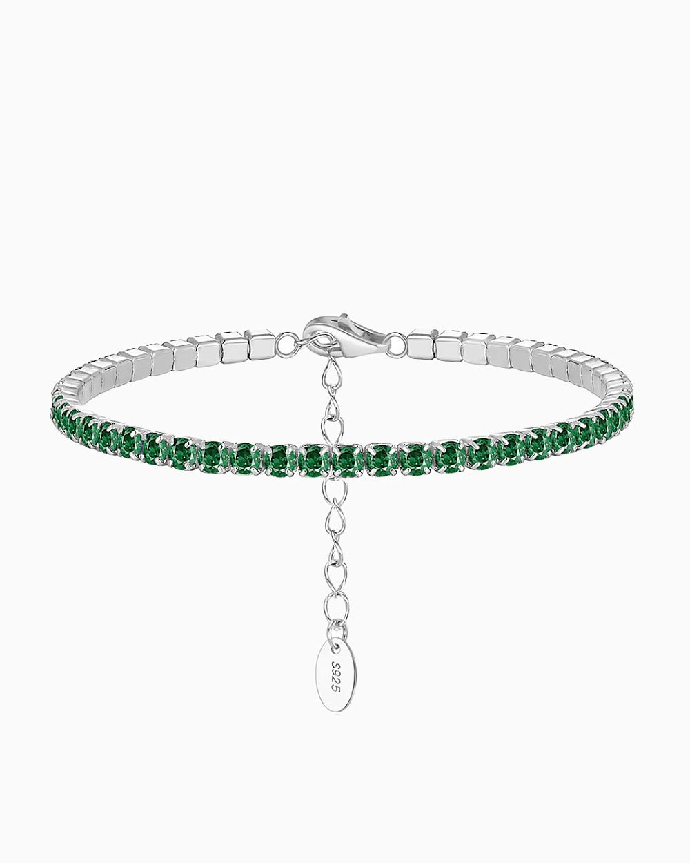 BRACELET GLACE ÉMERAUDE - 3MM