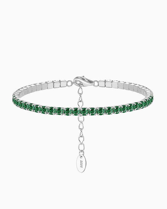 BRACELET GLACE ÉMERAUDE - 3MM