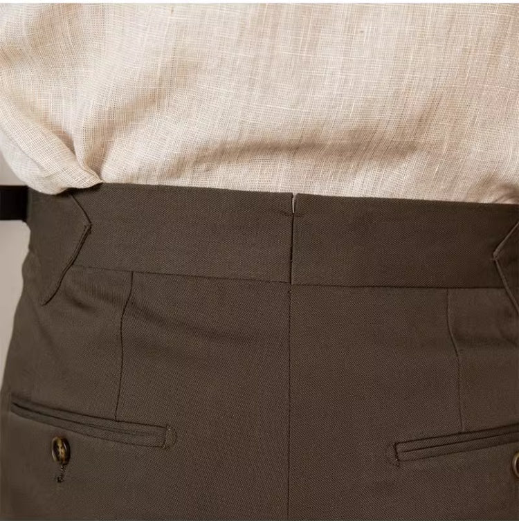 Pantalon droit plissé Stockholm