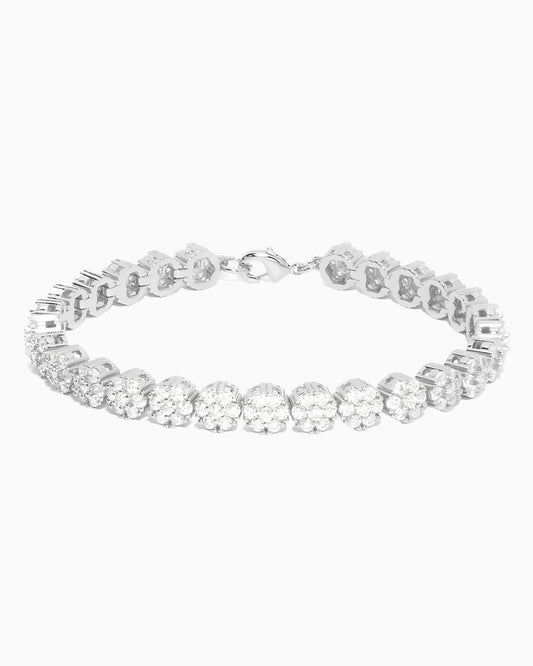 BRACELET DE TENNIS EN FLEURS.