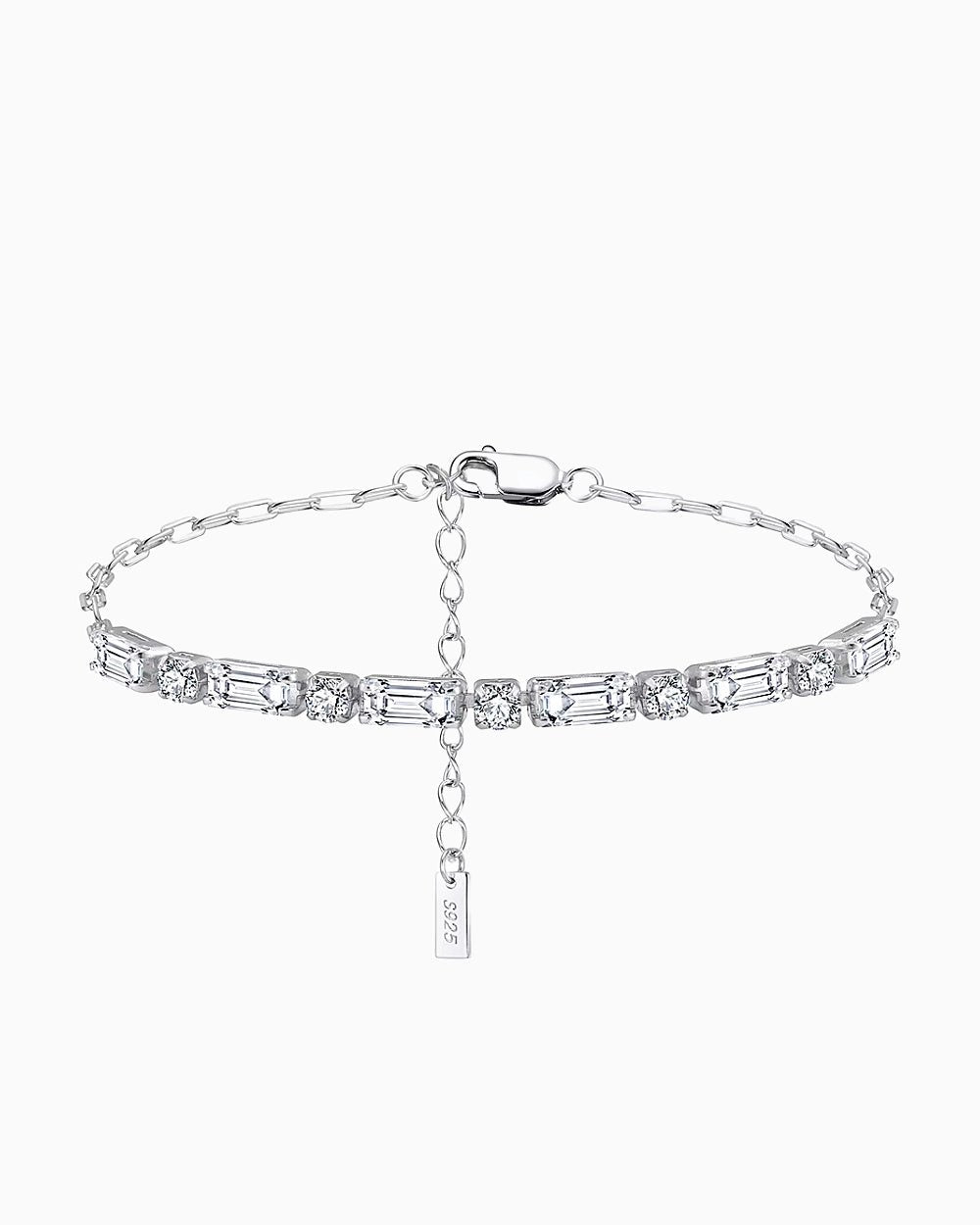 BRACELET À INTERRUPTEUR GIVRÉ. - 3MM